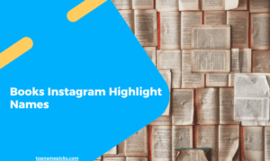 Books Instagram Highlight Names
