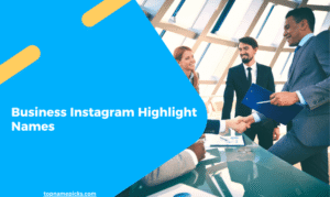 Business Instagram Highlight Names