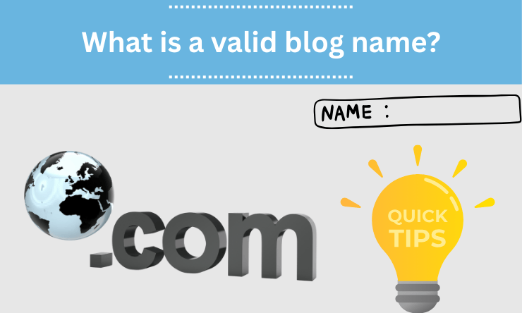 What is a valid blog name?