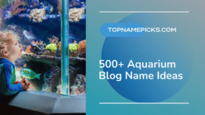 500+ Aquarium Blog Name Ideas