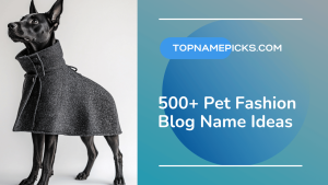 500+ Pet Fashion Blog Name Ideas
