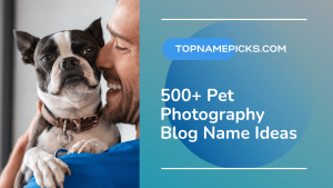 500+ Pet Photography Blog Name Ideas